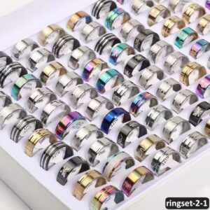 طقم خواتم منوعة موديل رقم 2