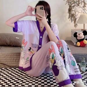 بيجامة نسائية صيفي موديل رقم 1